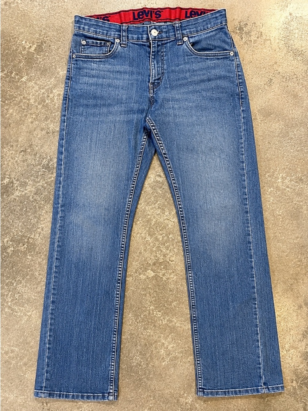 Levi’s 511 Boys Size 16 Bootcut Jeans 28x30 Blue Denim with adjustable waist